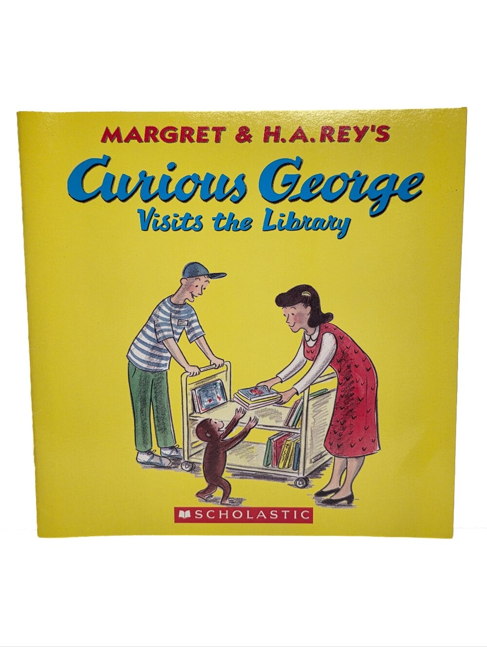 Curious George Visits The Library Scholastic Book Paperback First Printing